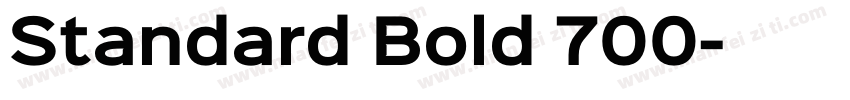 Standard Bold 700字体转换